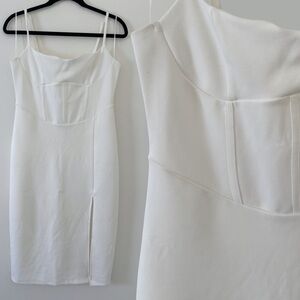 Evolutionary White Short Midi Dress Corset XL NWT